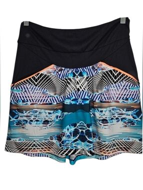 SwingDish Golf Skort Skirt Black Blue Sporty Pickleball Tennis Prep Small Medium